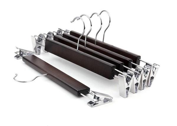 Buy cheap Trouser Suit Shirt Display Retail Plastic Hangers , 30CM Length Wooden Clothes Hangers from wholesalers