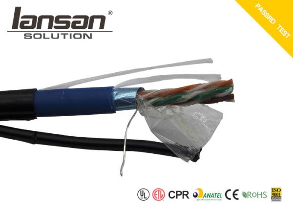 Buy cheap BC Outdoor UTP Cat5e Cable FTP 24AWG PVC PE With Messenger Jelly from wholesalers