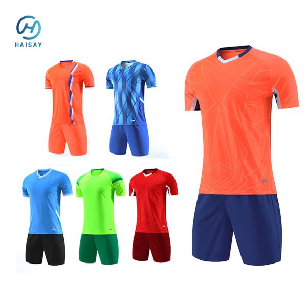 Buy cheap High-quality Quick-drying Polyester Training Sportswear T-shirt Plain Jersey Set Personal Design from wholesalers