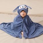 Quick-Drying Children's Coral Velvet Bathrobe Suitable for Home in Autumn and