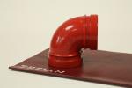 Water Supply Pipes Grooved Fittings Concentric Reducer Elbow 90 Polished