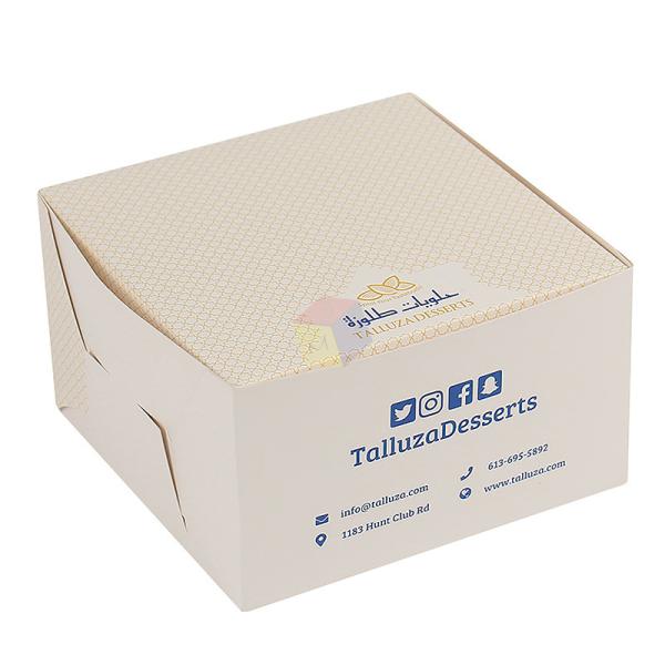 Buy cheap Eco Friendly Food Paper Gift Box Food Grade Folding Cake Bakery Boxes 10*10 from wholesalers