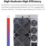 BTC Asic Miner Machine 3150W Bitmain Antminer T19 84th S