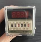 Buy cheap Digital time delay repeat cycle relay timer 1s-990h LED display 8 pin panel installed DH48S-S SPDT with socket from wholesalers