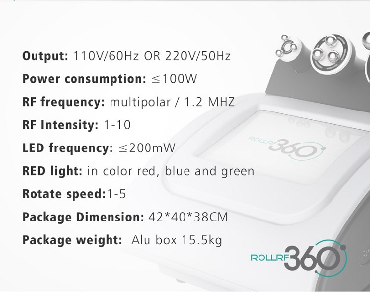 RF360 Rotating Radio Rf Frequency Facial Machine Skin Rejuvenation Body Sculpting