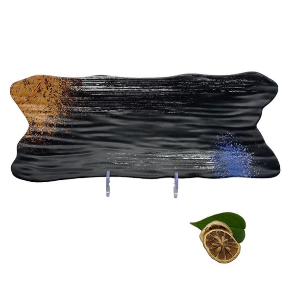 Buy cheap Hotel / Restaurant Melamine Rectangle Plate Galaxy Melamine Dessert Plates from wholesalers