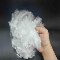 Buy cheap White Nontoxic Polyester Staple Fibers 51mm Solid Low Melting Short Fiber product