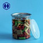300# 330ml Clear Plastic Jar Sweets Chocolate Peanut Beans Storage With Easy