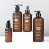 Buy cheap Custom Luxury 300ml Shampoo Bottle Amber Frosted With Plastic Pump from wholesalers