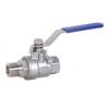 Buy cheap M X FEMALE Stainless Steel Ball Valve 1000WOG Handle With Lock 3 Piece Ball Valve from wholesalers