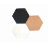 Buy cheap 3 Pack Hexagon Cork Board Wall Tiles Durability White And Black from wholesalers