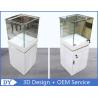 Buy cheap Custom Wooden Coating Jewelry Tower Showcases With LED Light Brown Color from wholesalers