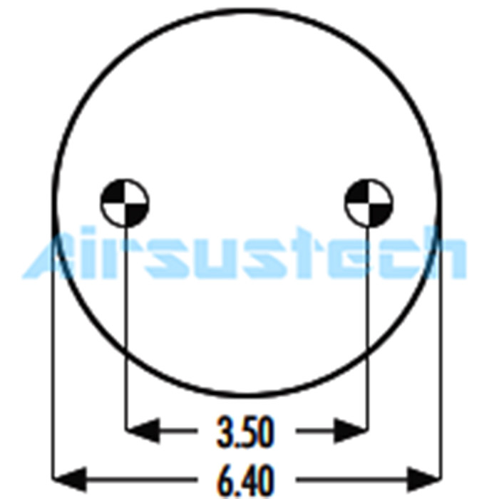 2B9-251 High Corrosion Resistance Goodyear Air Spring FD 200-25 429 Contitech Air Super Cushion Bellows