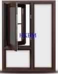 Buy cheap Inward Opening Wooden Casement Windows ISO9001 With Three Layer Grids from wholesalers