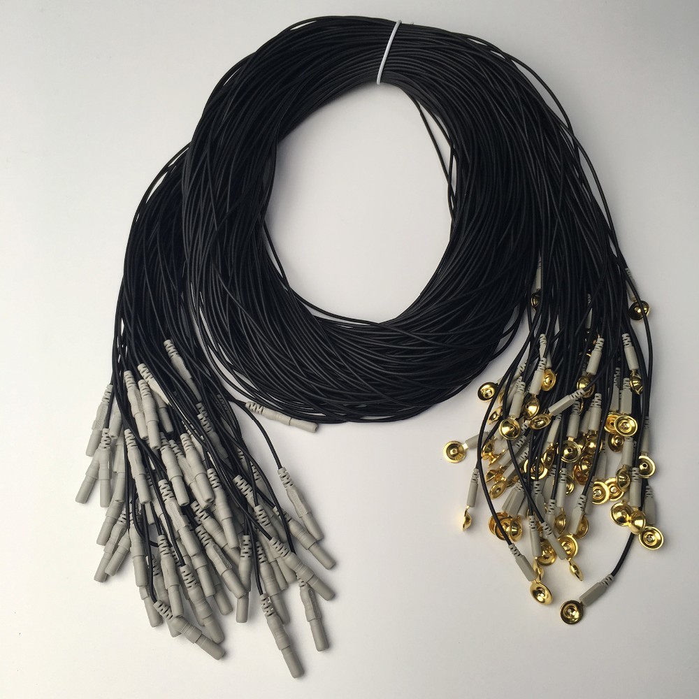 Portable EEG Gold Cup Electrodes For Brain Activity Monitoring Machine
