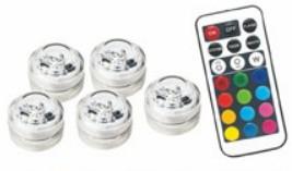 Buy cheap Outdoor Waterproof LED Pool Light RGB Remote Tea Lights LED 3pcs RGB2835 from wholesalers