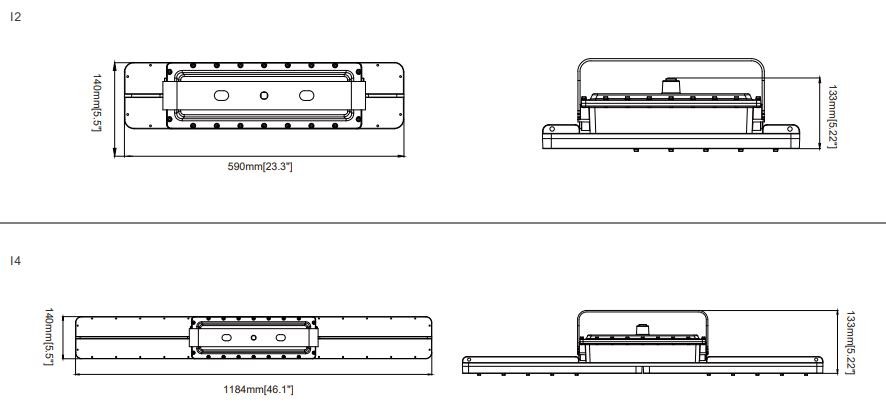 Atex Listed Extention Light 80w Led Explosion Proof Ip66 Waterproof Explosion Proof Led Linear Pendant Light I SERIES