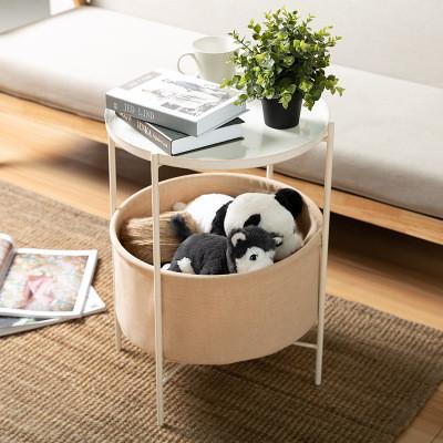 Buy cheap Double Storey Round 23.6" Height Metal Frame Coffee Table from wholesalers
