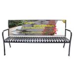 Decorative Advertising Customized Outdoor Furniture Bench For Public Garden