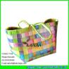 Buy cheap LUDA fashion plastic handbag colorful pp strap woven sea beach straw bag from wholesalers