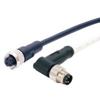 Buy cheap M8 Waterproof IP68 4 Pins Female To Male Molded Automotive Connector With Cable product