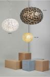 Post Modern Living room Acrylic Oval Ball Chandelier Bedroom Planet Suspension