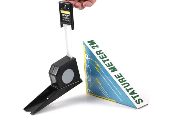 Buy cheap Adult Children Outad Telescopic 2 M Height Measurement Rule Black Tape Ruler from wholesalers
