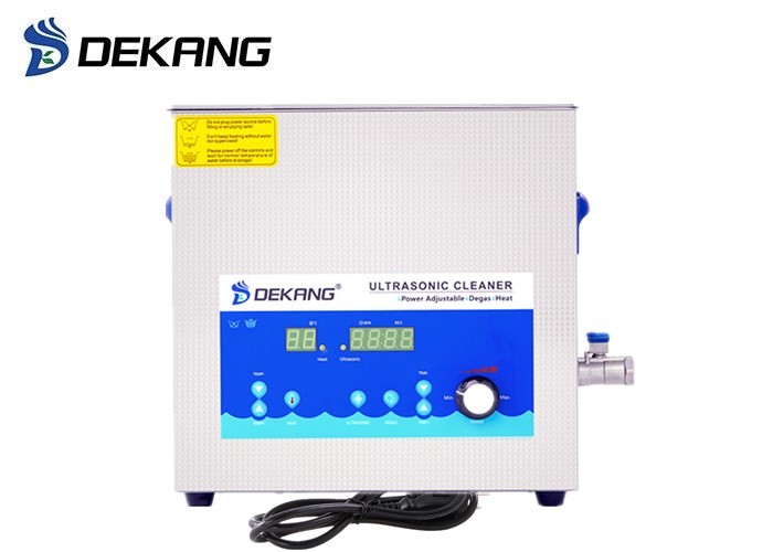 10L 240W Heated Ultrasonic Bath , Timing Electronic Stainless Steel Ultrasonic Cleaner