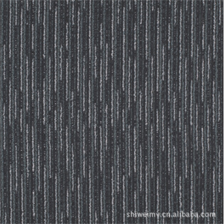 Standard 500 x 500mm charcoal grey polypropylene carpet tiles