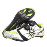 Light Weight Carbon Fiber Cycling Shoes , Tough Outsole Bike Bicycle Sneakers