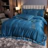Buy cheap Modern Style Hotel Living Bedding Solid Color Embroidered Washing Silk Duvet Cover Set from wholesalers