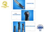 Shape Tungsten Carbide End Mill Ball Nose Milling Cutter SGS Certification