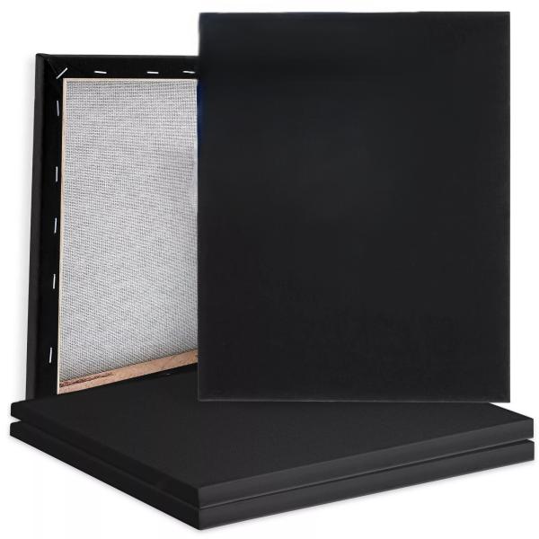 Buy cheap OEM Black Pre Stretched Artist Canvas Oil Painting Canvas Boards Customize Size from wholesalers
