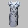 Buy cheap Hot Selling Woman Embroidery Short Sleeve Summer Autumn Lady Maxi Dress from wholesalers