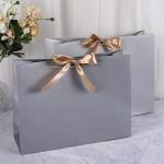 Square Bow Knot ECO Friendly Paper Bag For Gift Packaging 31g/PCS