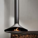800mm Indoor Wood Burning Stove Decorative Suspension Fireplace wear resisting