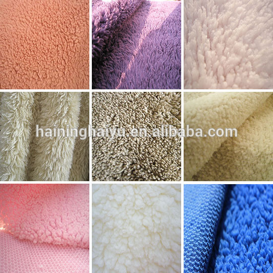 box lining fabric lining fabric for clothing 100% polyester sherpa fur fabric