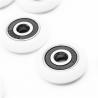 Buy cheap Carbon Steel / POM Sliding Glass Shower Door Hardware Bearing Wheels White Color from wholesalers