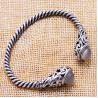 Buy cheap Sterling Silver Cable Bracelet with Chalcedony Open Adjustable Cuff Bracelet (XH049954WWHITE) from wholesalers
