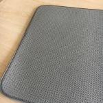 Sinlge packed 1pc Microfiber printeted water absorb dish mat kitchen water pad