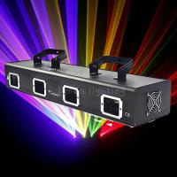 Buy cheap Small Power 4 Lens Four Head RGBY Multi Color Beam DJ KTV Laser Light Projector product