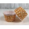 Buy cheap Food Grade Paper Rolled Rim Dot Muffin Cake Cups Height 4cm from wholesalers