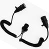 Buy cheap Black Coiled Trailer Cord 15 Core Truck Cables European 24V EBS Trailer Plug from wholesalers
