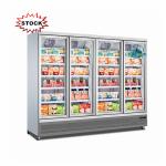 Wholesale supermarket glass door display freezer commercial refrigerator freezer