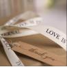 Buy cheap Personalised Box Wrapping Decoration Natural Herringbone Cotton Ink Printed Ribbon for Gift & Flower from wholesalers