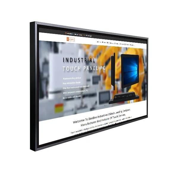 Buy cheap 55 inch Infrared Touch Screen Monitor Display Wall Mounted LCD Capacitive Touch from wholesalers