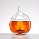 Collar Material Aluminum Plastic PP 1000ml Glass Bottle for Top- Vodka Whisky