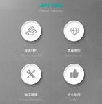 Square Metal Glass Clips Furniture Accessories For 8mm Thickness Glass