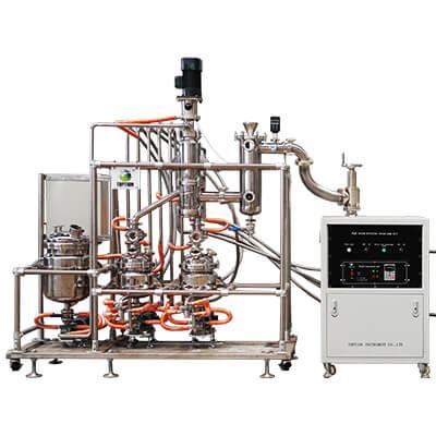Buy cheap 316L Horizontal Wiped Film Evaporator 5 Liter Short Path Distillation from wholesalers