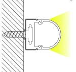 Suspension Mounted Aluminum LED Profile Anodized Aluminum Extrusion Profiles for